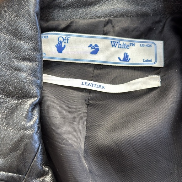 Off-White™️ 💯 leather jacket - Picture 9 of 15